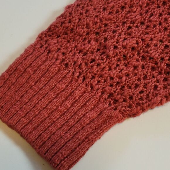 2X TORRID PSL FALL BURNT BRICK ORANGE RED BREATHABLE FALL SWEATER - Picture 2 of 8